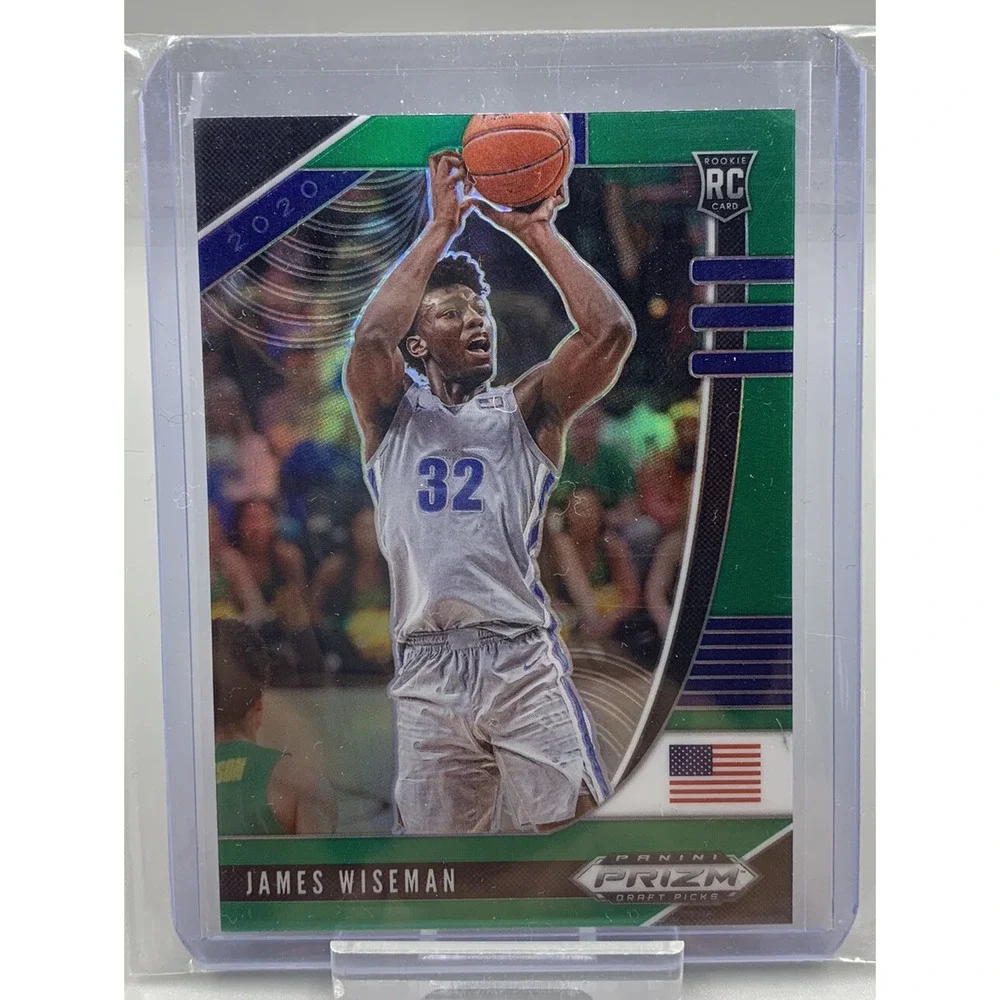 James Wiseman 2020 Prizm Draft Picks DP‎ RC Green Holo  Prizm!  Detroit Pistons